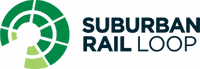 Logo for The Suburban Rail Loop Authority